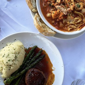 Vivace - Seared Beef Tenderloin and Seafood Soup Pasta - Italian Near Me - Tucson, Arizona Vivace - Seared Beef Tenderloin and Seafood Soup Pasta - Italian Near Me - Tucson, Arizona