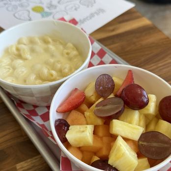 Curuba - Kids meal - Homemade Mac & cheese with a side of fruit - Latin American Near Me - Allen, Texas Curuba - Kids meal - Homemade Mac & cheese with a side of fruit - Latin American Near Me - Allen, Texas