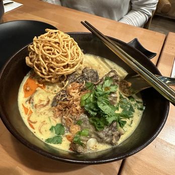 Manaao - "Khao Soi Noodle with Braised Beef" - Khao Soi Neua - Thai Near Me - Tustin, California Manaao - "Khao Soi Noodle with Braised Beef" - Khao Soi Neua - Thai Near Me - Tustin, California
