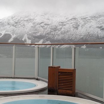 Norwegian Encore - Glacier view from ice cold jacuzzi - Boat Tours Near Me Norwegian Encore - Glacier view from ice cold jacuzzi - Boat Tours Near Me