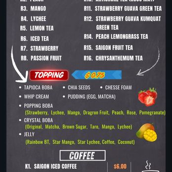 Saigon Pho - Drinks menu - Vietnamese Near Me - Merritt Island, Florida