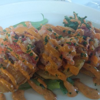 Rose Villa Southern Table & Bar - Fried green tomatoes and lobster with an amazing roumalade sauce - Southern Near Me - Ormond Beach, Florida Rose Villa Southern Table & Bar - Fried green tomatoes and lobster with an amazing roumalade sauce - Southern Near Me - Ormond Beach, Florida