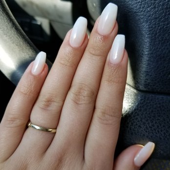 BackStage Nail & Spa - French ombre coffin shape (By Lena) - Nail Salons Near Me - Chicago, Illinois