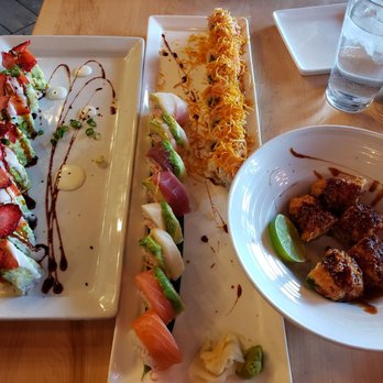 Jaku North - Mayberry, rainbow, Icelandic volcano, and stuffed jalapenos. - Sushi Bars Near Me - Grand Rapids, Michigan Jaku North - Mayberry, rainbow, Icelandic volcano, and stuffed jalapenos. - Sushi Bars Near Me - Grand Rapids, Michigan