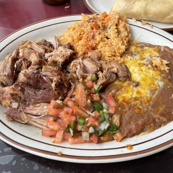 El Farolito - Pork Carnitas Plate - Mexican Near Me - Placentia, California El Farolito - Pork Carnitas Plate - Mexican Near Me - Placentia, California