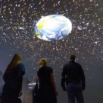Immersive Theatres - Inside our 5m mobile planetarium - Special Education Near Me