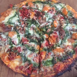 Lamb and pumpkin pizza