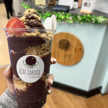 Acai Carioca - Large Acai with paçoca strawberry and granola - Jan 2026 - Acai Bowls Near Me - San Diego, California