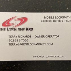 Agent Lock And Key - Terry's business card...