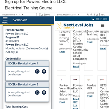 Powers Electrical Service - Go to nextleveljobs.com
Apply for the work ready grant and enroll in Powers Electric LLC's training course! - Electricians Near Me Powers Electrical Service - Go to nextleveljobs.com
Apply for the work ready grant and enroll in Powers Electric LLC's training course! - Electricians Near Me