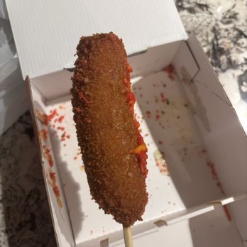 Two Hands Fresh Corn Dogs - Phoenix - Spicy corn dog - Hot Dogs Near Me - Phoenix, Arizona Two Hands Fresh Corn Dogs - Phoenix - Spicy corn dog - Hot Dogs Near Me - Phoenix, Arizona