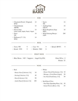 Menu photo 3 The Barn Cafe & Restaurant Los Angeles, CA