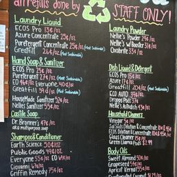 Refill menu as of 4/2024