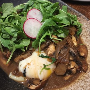 Scratch Kitchen - Mushroom and Grits with Poached Eggs - Breakfast & Brunch Near Me - Honolulu, Hawaii