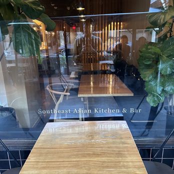 Bone Kettle - Outside table looking inside to the restaurant. Beautiful ambience inside. - Breakfast & Brunch Near Me - Pasadena, California