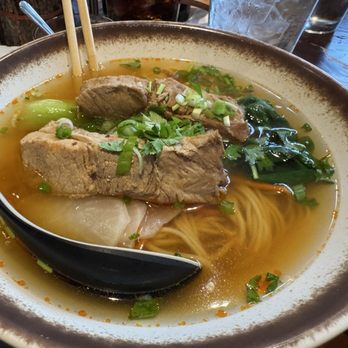 Yu's Noodle Shop - Pork rib soup. Rib was dry, soup broth was delicious! - Chinese Near Me - Lone Tree, Colorado Yu's Noodle Shop - Pork rib soup. Rib was dry, soup broth was delicious! - Chinese Near Me - Lone Tree, Colorado