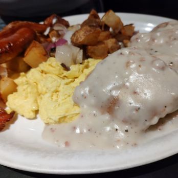 Empire Diner - Biscuits and gravy egg bacon potato breakfast - Diners Near Me - Sparks, Nevada