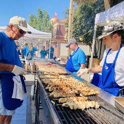 Greek Festival Temecula - St. Nicholas Church - Souvlaki station