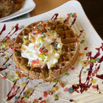 Foodies - The special fruity Pebble waffle - Waffles Near Me - South Hackensack, New Jersey