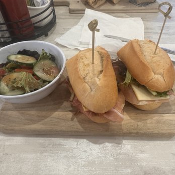 BB’s Bakehouse - Prosciutto Panini with a side salad - Bakeries Near Me - Miami Lakes, Florida
