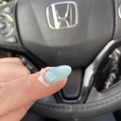MK Nails - Residue left on the skin