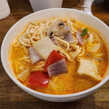 Kung Fu Noodle House - Red Curry, Beef, Handmade noodle, Med spicy (default is mild) - Noodles Near Me - Madison Heights, Michigan Kung Fu Noodle House - Red Curry, Beef, Handmade noodle, Med spicy (default is mild) - Noodles Near Me - Madison Heights, Michigan