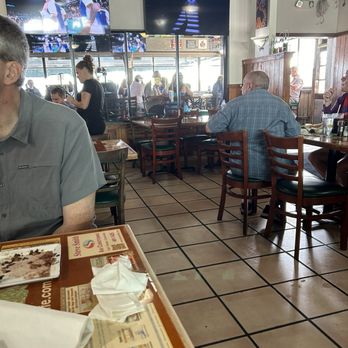 Riverside Cafe - Indoor dining room where we watched the USA win gold in the men's basketball at the Paris olympics - Sports Bars Near Me - Vero Beach, Florida