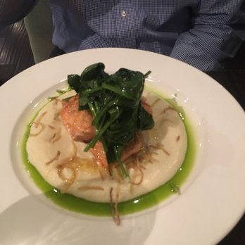 Laboratorio Kitchen - Salmon entree. Ok, but not spectacular. Again, where beauty trumped flavor... - Italian Near Me - Montclair, New Jersey