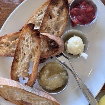 Grace's Table - Toasted baguette w jam & butter - New American Near Me - Napa, California Grace's Table - Toasted baguette w jam & butter - New American Near Me - Napa, California