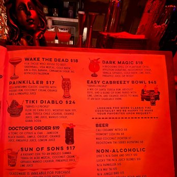 The Lucky Tiki - Cocktail menu - Speakeasies Near Me - Los Angeles, California The Lucky Tiki - Cocktail menu - Speakeasies Near Me - Los Angeles, California