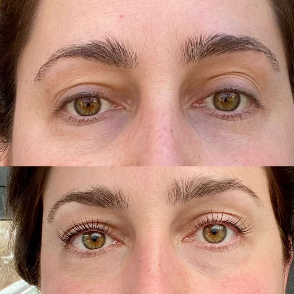 Arch Brow Bar - Eyelash Tint and lift... no eye makeup in either photo - Skin Care Near Me - Shrewsbury, New Jersey Arch Brow Bar - Eyelash Tint and lift... no eye makeup in either photo - Skin Care Near Me - Shrewsbury, New Jersey