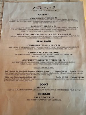 Menu photo 1 Facci Ristorante Laurel, MD Menu photo 1 Facci Ristorante Laurel, MD