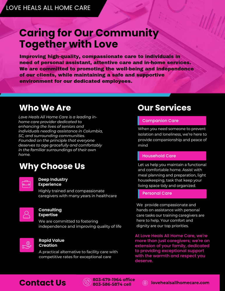 Love Heals All Home Care - home care agency in Columbia, SC