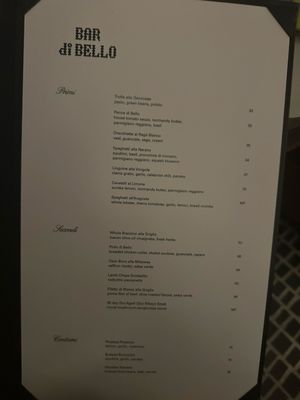 Menu photo 1 Bar di Bello Los Angeles, CA Menu photo 1 Bar di Bello Los Angeles, CA