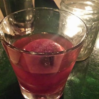 Swift's Attic - Ice ball drink! Not as good as it sounded, but a creative concept - New American Near Me - Austin, Texas Swift's Attic - Ice ball drink! Not as good as it sounded, but a creative concept - New American Near Me - Austin, Texas