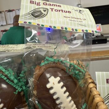 Southern Candymakers - A football-shaped Beignet! - Candy Stores Near Me - New Orleans, Louisiana