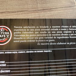 Cultura Cafe Bistro - Top menu