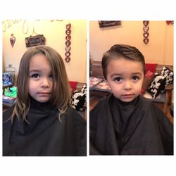 Country Cuts - This little guy decided he wanted to cut his hair .. adorable !
