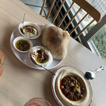 Safta - Lamb ragu, whipped feta, labneh, and pita bread - Middle Eastern Near Me - Denver, Colorado
