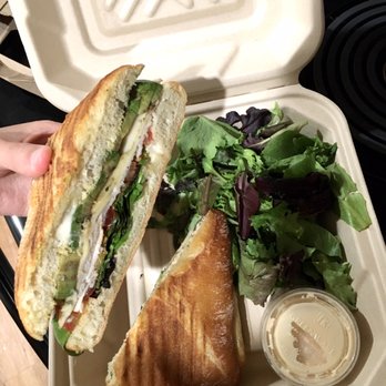 Coupa Cafe - GSB - Oven roasted turkey panini w/ side salad - Coffee & Tea Near Me - Stanford, California Coupa Cafe - GSB - Oven roasted turkey panini w/ side salad - Coffee & Tea Near Me - Stanford, California