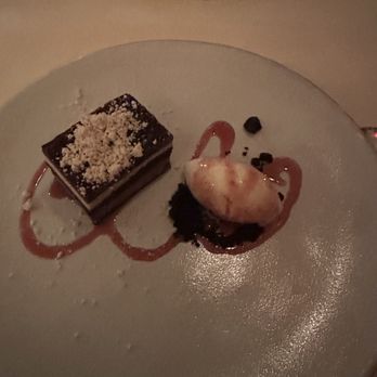 Vetri Cucina - Chocolate, blackberry and peanut butter mousse with vanilla gelato - Italian Near Me - Philadelphia, Pennsylvania