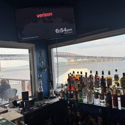Pamela's On The Hudson - View from Pamela's bar. Outdoor seating is visible to the right