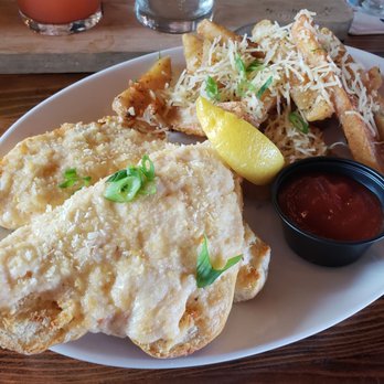 Restaurant 604 - Seafood melt with garlic fries - Breakfast & Brunch Near Me - Honolulu, Hawaii