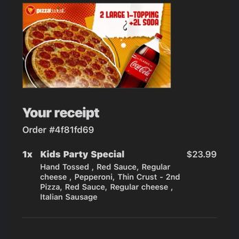 Chicago's Pizza With A Twist - my receipt - Pizza Near Me - Roseville, California Chicago's Pizza With A Twist - my receipt - Pizza Near Me - Roseville, California