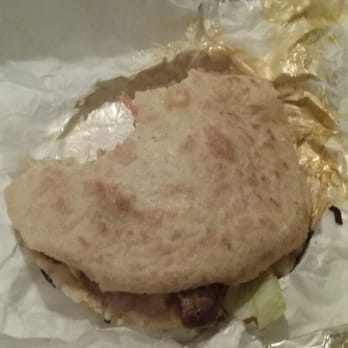 Pollos Asados La Silla - Gordita de fajita de res. Had already dug into it. Oops. It was alright. - Mexican Near Me - Houston, Texas Pollos Asados La Silla - Gordita de fajita de res. Had already dug into it. Oops. It was alright. - Mexican Near Me - Houston, Texas