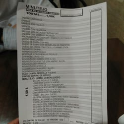 El Minutejo - Carta barata y variada