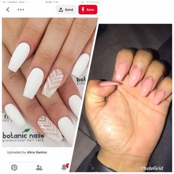 Allure Nail Spa - Left: what I asked for.  Right: what I got - Nail Salons Near Me - Bowie, Maryland