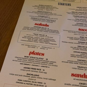 Barrio - Dirty menu - Mexican Near Me - Chicago, Illinois