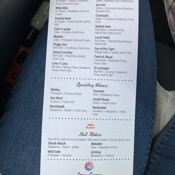 The Soda Shack - Menu page 1 - Beverage Store Near Me - Lubbock, Texas