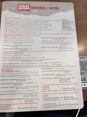 Menu photo 5 Great Divide Brewhouse and Kitchen Denver, CO Menu photo 5 Great Divide Brewhouse and Kitchen Denver, CO